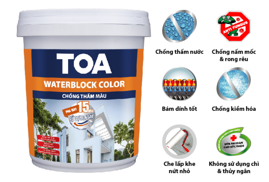 TOA WATERBLOCK SƠN CHỐNG THẤM TOA