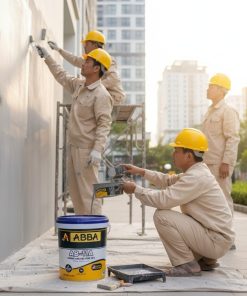 Thi công CHỐNG THẤM TƯỜNG PHA XI MĂNG ABBA AB-11A