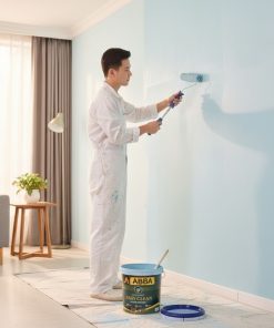 Thi công sơn ABBA EASY CLEAN NỘI THẤT LAU CHÙI