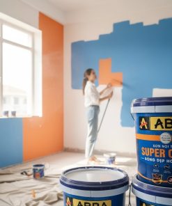 Thi công sơn ABBA SUPER CLEAN BÓNG ĐẸP HOÀN HẢO