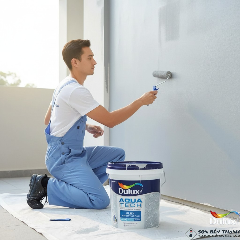 Thi công sơn chống thấm DULUX AQUATECH FLEXX W759 Thi công sơn chống thấm DULUX AQUATECH FLEXX W759