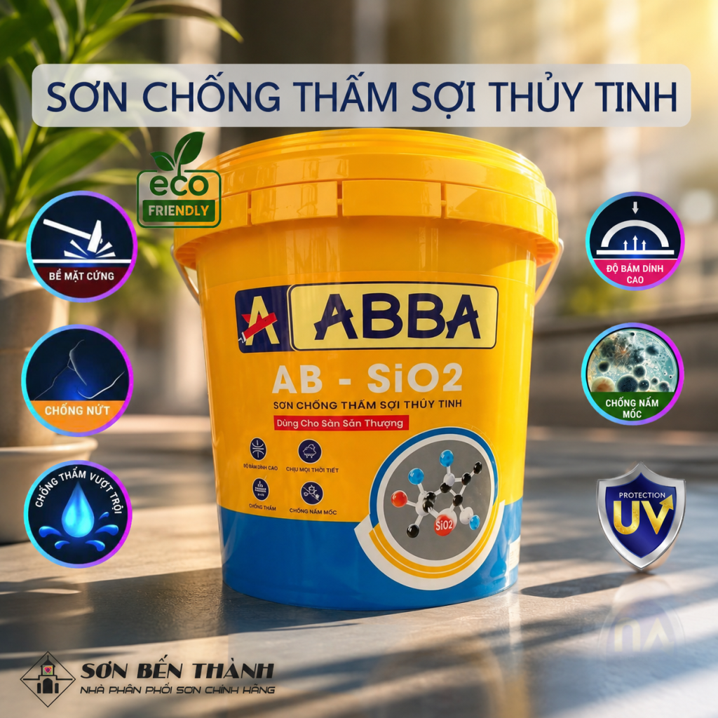 Sơn chống thấm sợi thủy tinh Abba AB-SIO2