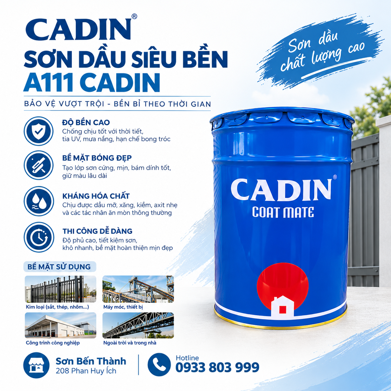 A111-cadin sơn dầu cadin a111 - sơn dầu siêu bền